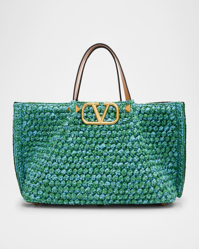 VLOGO Signature Medium Crochet Tote Bag
